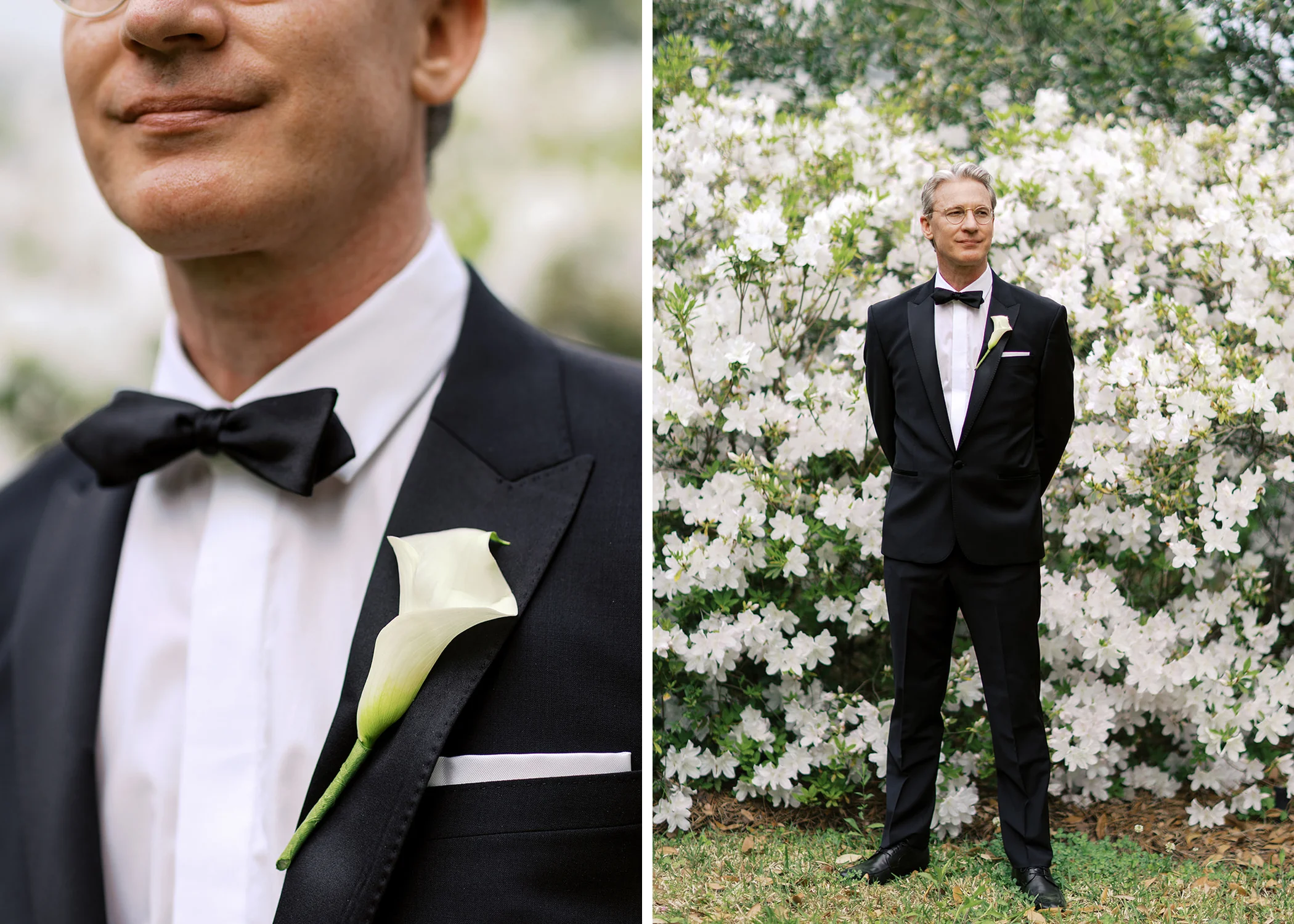 groom portrait azalea backdrop 19
