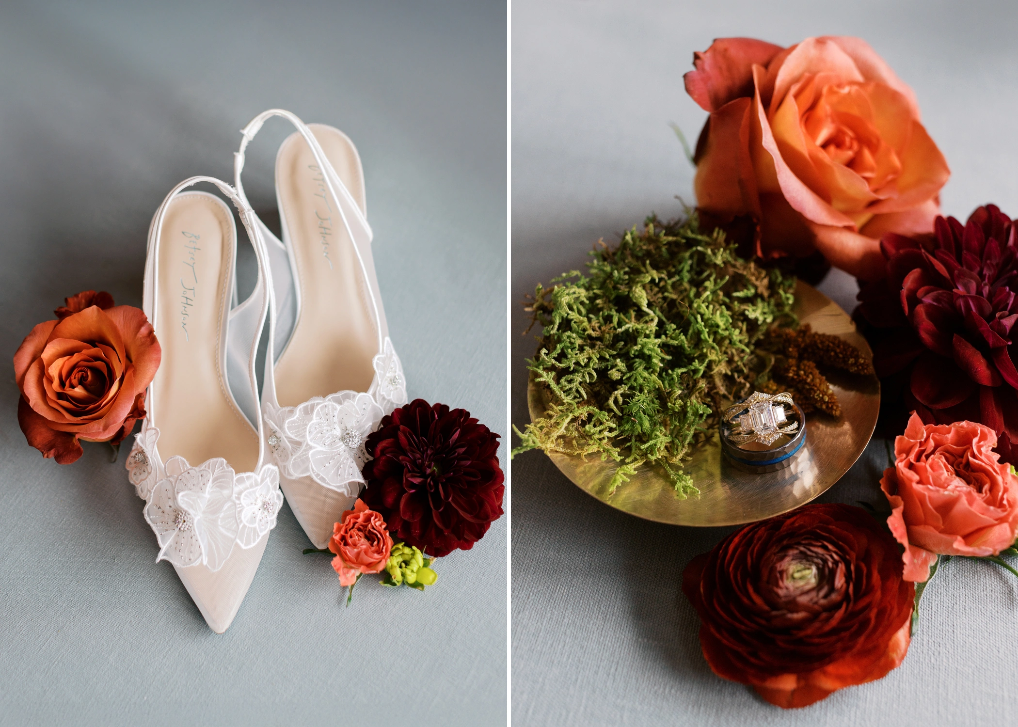 bold fall wedding flatlay details 02