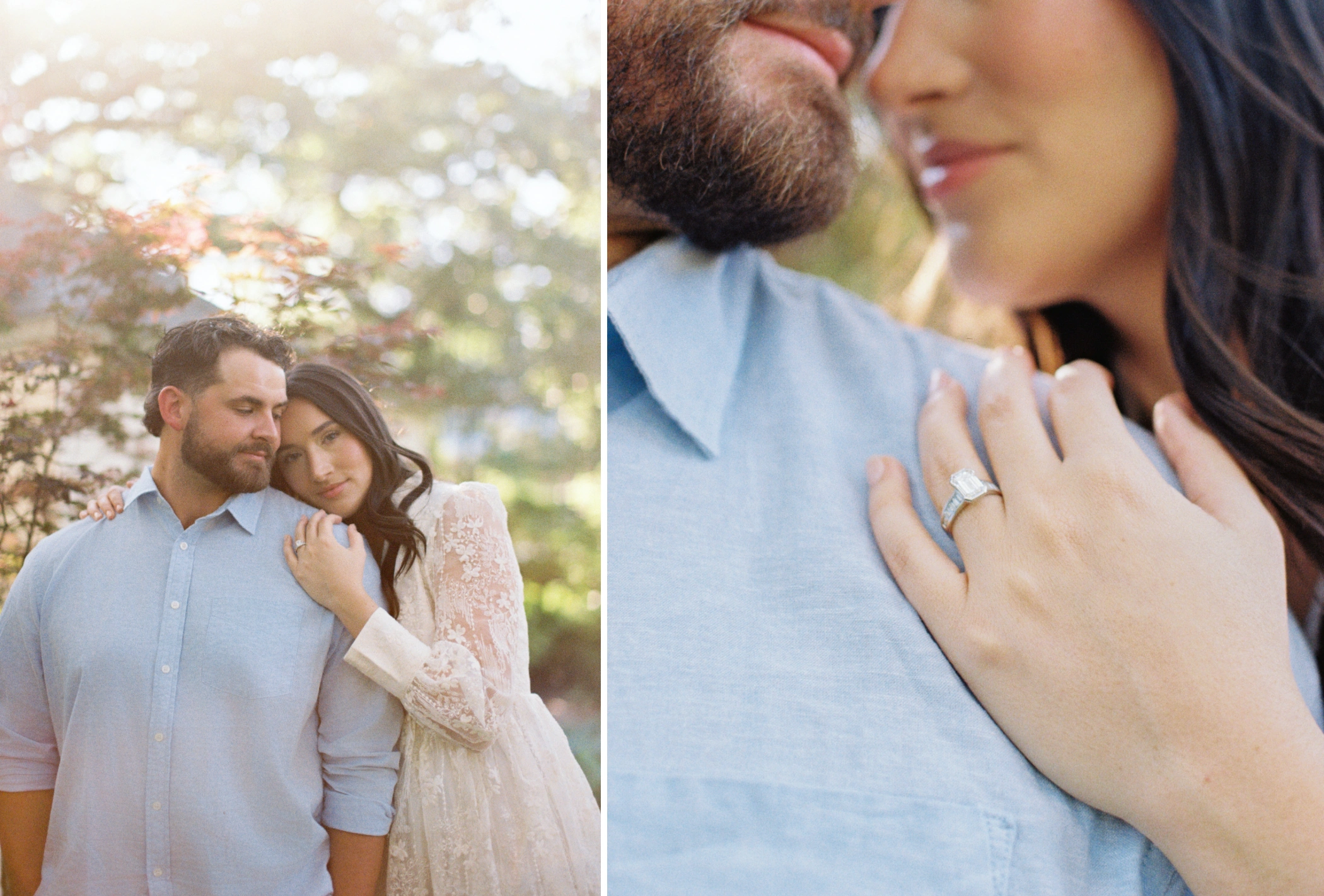 06 35mm engagement photos ring shot