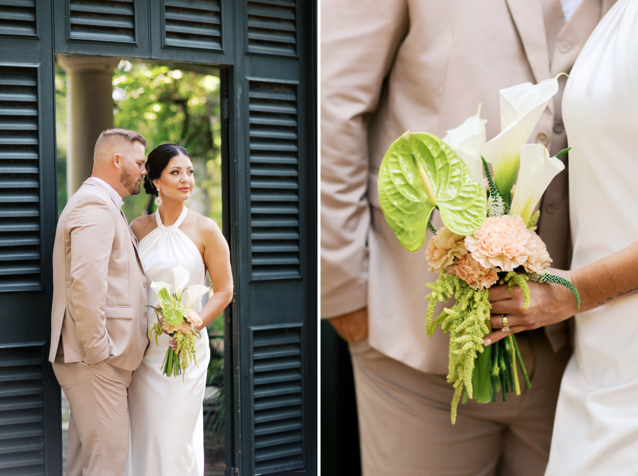 Planning Your New Orleans Elopement: 7 Tips for Photos You'll Obsess Over 9 09 bride bouquet longue vue house